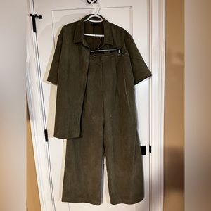 ASOS new matching corduroy set - green
